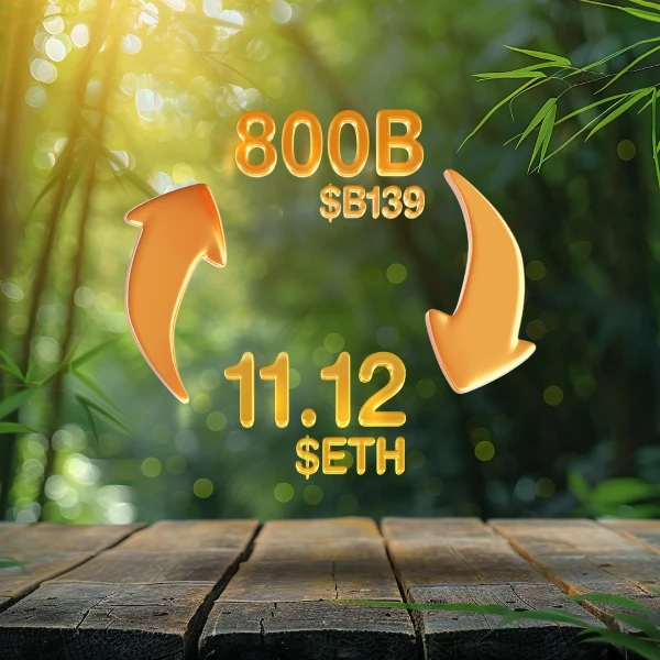 Initial Liquidity: 800 Billion $B139 Tokens + 11.12 ETH
